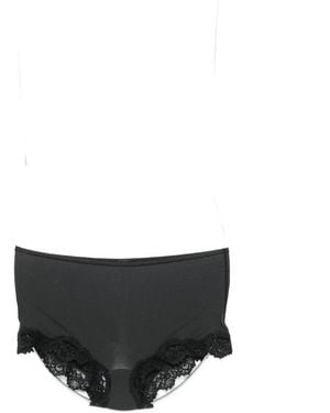 Skims Lace-Trim Boy-Short Briefs - Black
