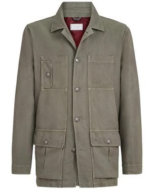 Brunello Cucinelli Cotton And Linen Canvas Outerwear Jacket - Gray