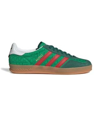 adidas Trainer With And Stripes - Green