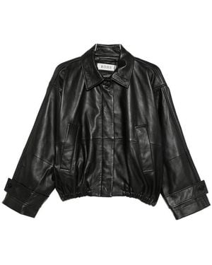 Rohe Leather Blouson Jacket - Black