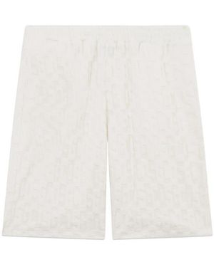 Gcds Monogram-Patterned Shorts - White