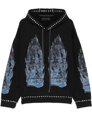 Who Decides War Graphic-Print Hoodie - Black