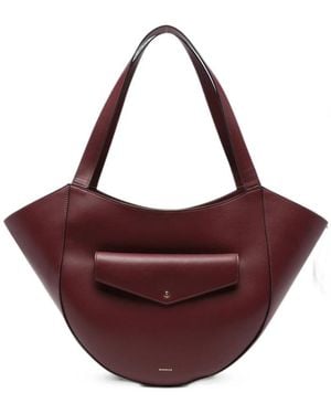 Wandler Hortensia Slouch Leather Tote Bag - Purple