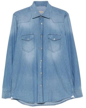 Sartorio Napoli Western-Style Denim Shirt - Blue
