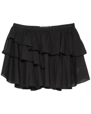 GIMAGUAS Joan Ruffled Mini Skirt - Black