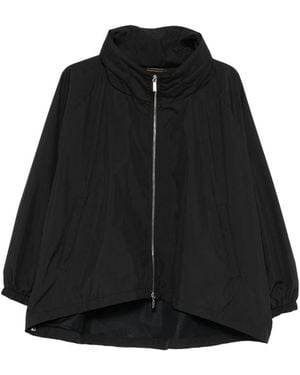 Moorer Lehua Funnel-Neck Zip Jacket - Black