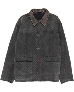 Daily Paper Patterned Pocket Jacket - Gray