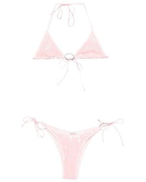 Oséree Bikini Top Sequin - Pink