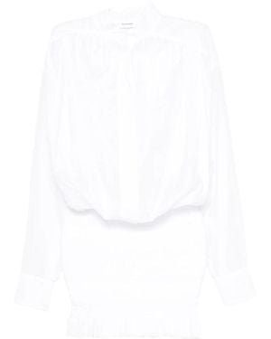 ANDAMANE Rania Shirred Dress - White