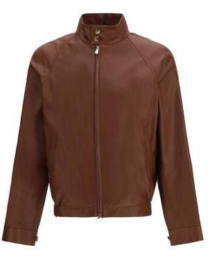 Brunello Cucinelli Bomber Zip Manica Raglan - Brown