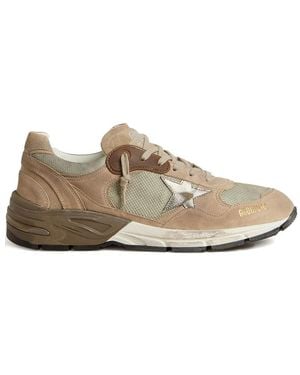 Golden Goose Dad-Star Lace-Up Trainers - Natural