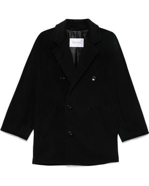 Max Mara Double-Breasted Coat - Black
