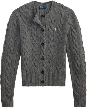 Ralph Lauren Cable-Knit Cardigan - Grey