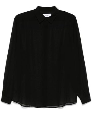 Lardini Silk Shirt - Black