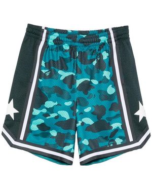 A Bathing Ape Track Shorts - Blue