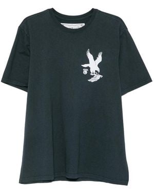 One Of These Days Graphic-Print Cotton T-Shirt - Blue