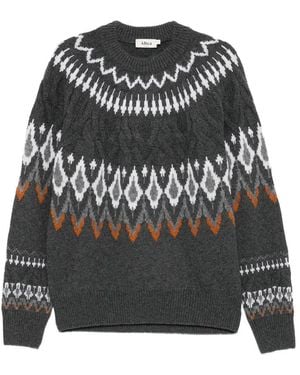 Altea Fair Isle-Knit Sweater - Gray