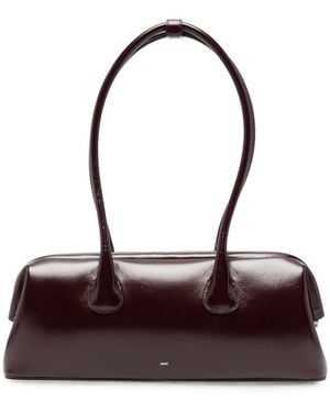 OSOI Boat Wide Leather Shoulder Bag - Purple