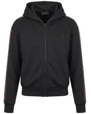 Gucci Zip-Up Hoodie - Black