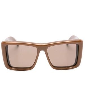 Saint Laurent Rectangle Frame Sunglasses - Pink