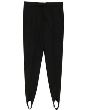 The Seafarer Vienna Stirrup-Cuff Tailored Trousers - Black