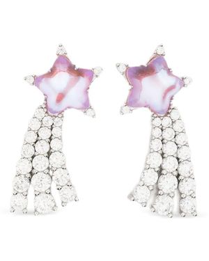 YVMIN Star-Detail Embellished Earrings - Pink