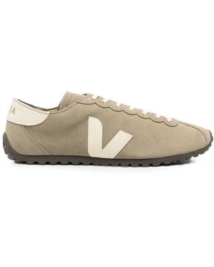 Veja Tenis Cateyes V-Logo Suede Sneakers - Natural