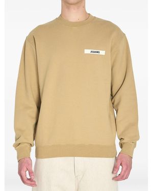 Jacquemus Logo-Patch Sweatshirt - Natural