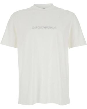 Emporio Armani Logo-Detail T-Shirt - White