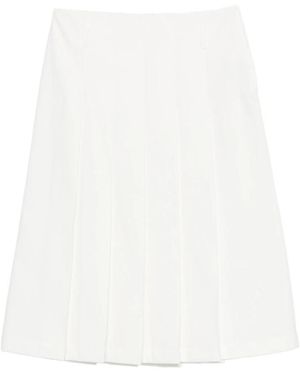 A.P.C. A. P.C. Pleated Mini Skirt - White