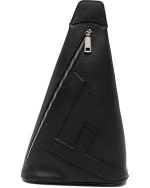Fendi Triangular Strap Backpack - Black
