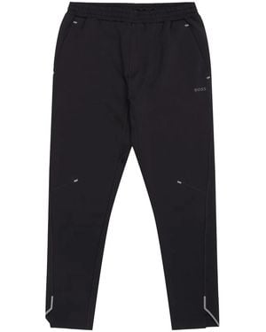 BOSS Logo-Embellished Track Trousers - Blue