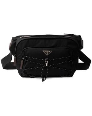 Prada Speedrock Re-Nylon Shoulder Bag - Black
