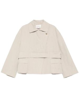 Viktoria Chan Eos Pocket Belted Jacket - White