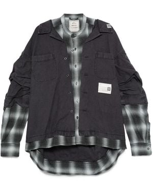 Maison Mihara Yasuhiro Layered Long Sleeve Jacket - Grey