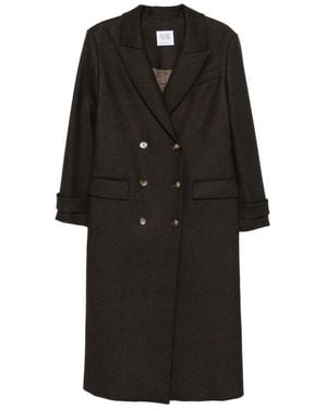 LE SULLY STUDIO Double-Breasted Peak-Lapel Coat - Black