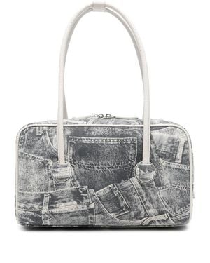 Marge Sherwood Graphic-Print Shoulder Bag - Grey