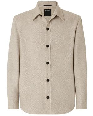 ZEGNA Neutrals Shirts - Natural