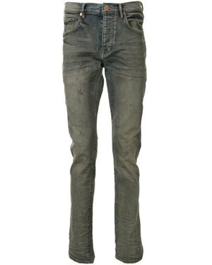 Purple Brand Oil Repair Skinny Jeans - Grey