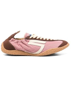 PURAAI Logo-Patch Panelled Trainers - Pink