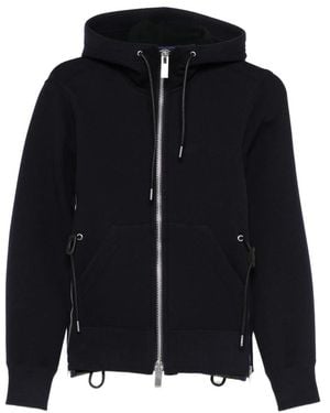 Sacai Zip Top Hoodie - Black