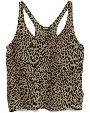 Zadig & Voltaire Leopard-Print Top - Brown