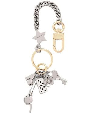 Marc Jacobs The Metal Safety Pin Cluster Charm Chain - Metallic