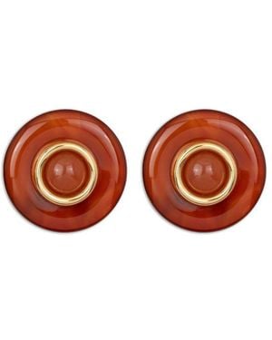 Jennifer Behr Devon Plated Earrings - Brown