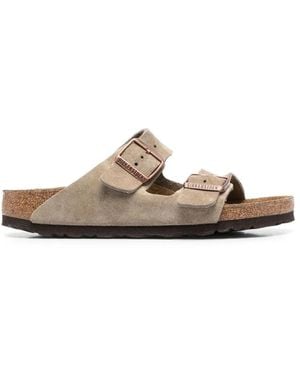 Birkenstock Arizona Suede Slip-On Sandals - Brown