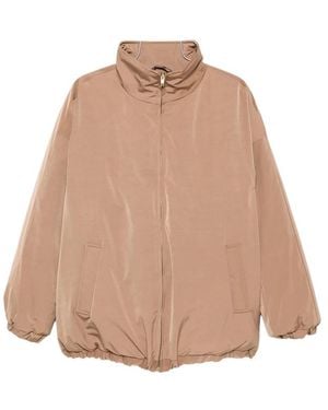 LE SULLY STUDIO Zip-Up Puffer Jacket - Natural