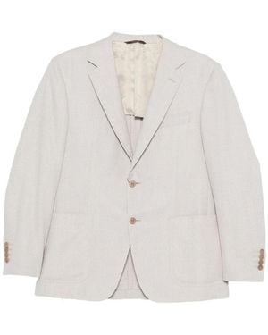 Canali Jacket Cotton-Wool - White