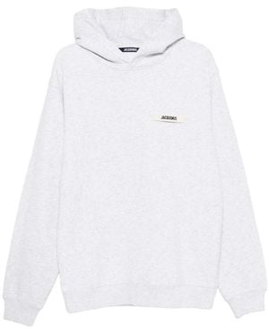 Jacquemus Le Hoodie Gros Grain - White