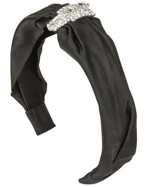 Jennifer Behr Katalina Embellished Headband - Black