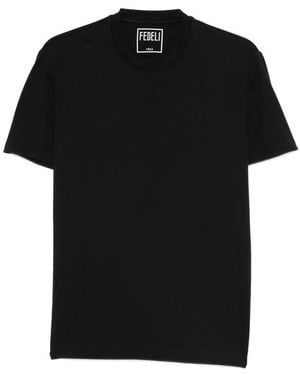 Fedeli Logo-Detail T-Shirt - Black